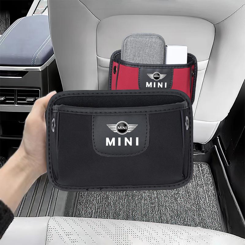 Car Door And Seat Back Leather Storage Box Sorting Bag For MINI Cooper R56 F56 R50 JCW Cabrio Aceman Countryman Clubman Roadster