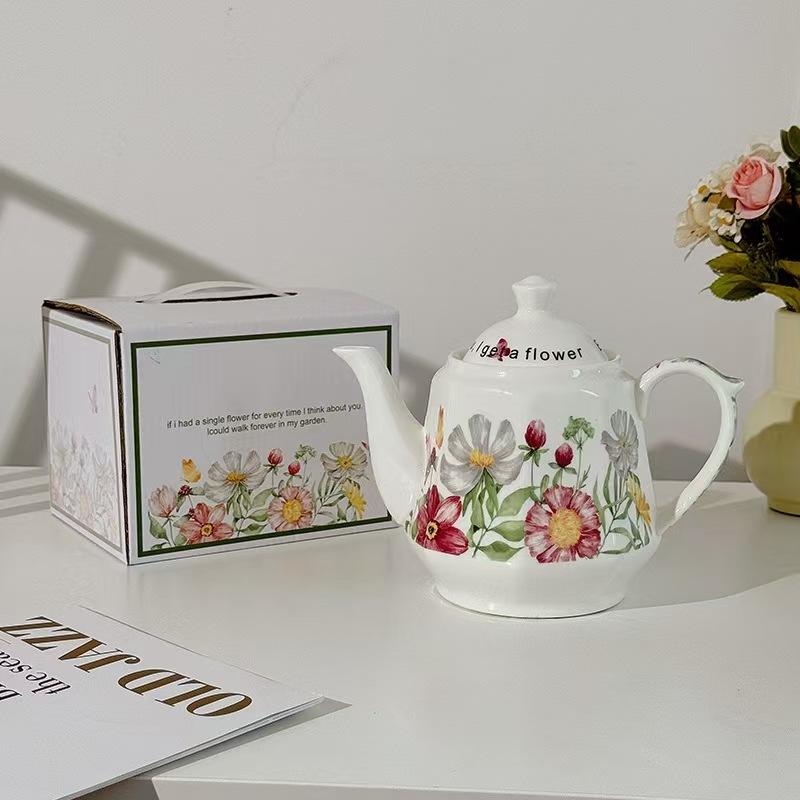 Керамический Чайник Для Заваривания Чая Бытовой Высокотемпературный Здоровый Чайник Одиночный Чайник Для Заваривания Чая Китайский Чайник Старомодный Прохладный Чайник Фарфор
