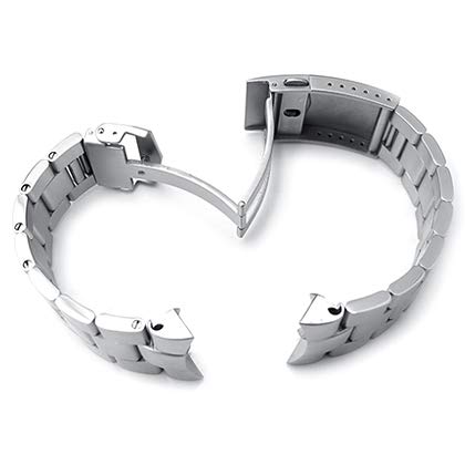 22 мм металлический ремешок для часов из нержавеющей стали Oyster с V-образной застежкой для Seiko Diver SKX011 и других моделей SKX007, SKX009,