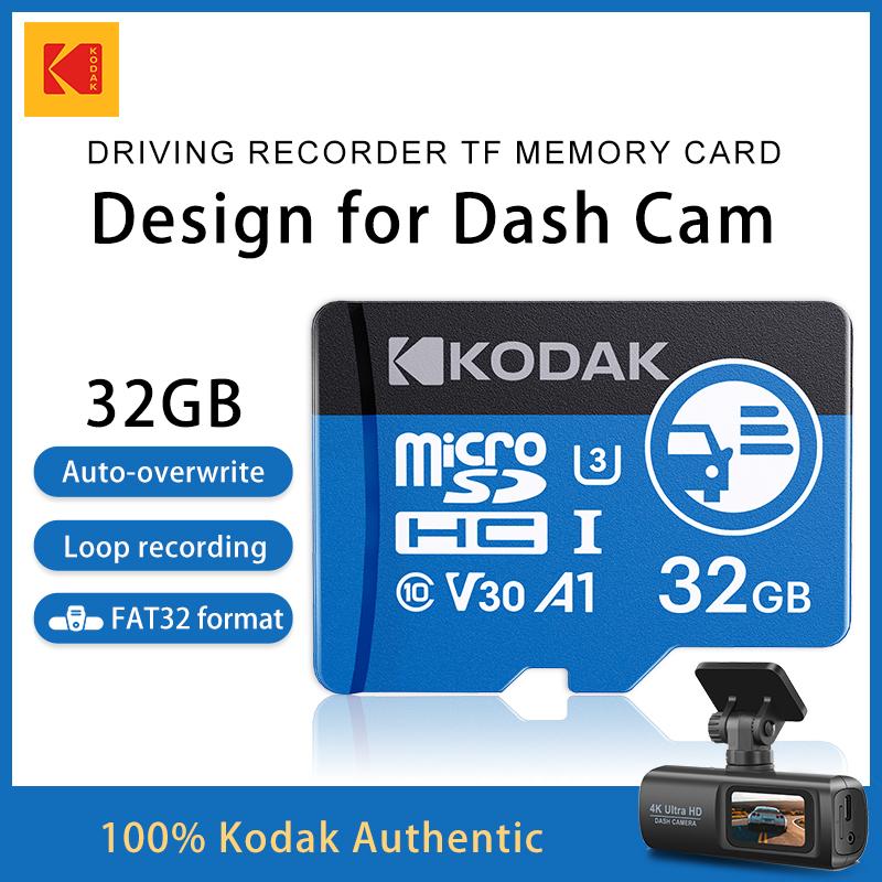 Kodak Высокоскоростная карта Micro SD KD360 32 ГБ/64 ГБ/128 ГБ/256 ГБ для автомобильного видеорегистратора и камеры автомобиля, запись видео 4K