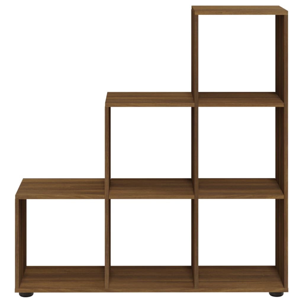 Staircase Shelf Brown Oak Effect 107 cm Engineered Wood