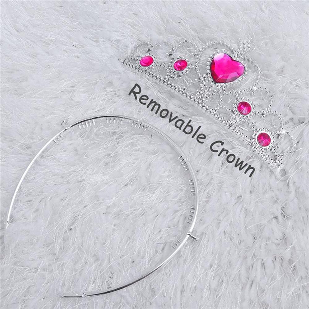Heart-Shaped Tiara Crown Headband Headwear Kids Toy Hair Styling Accessories Fashion Accessories