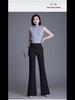 White High-Waist Flared Pants - Women's Loose Fit, Korean Style, Wide-Leg, Slim Fit, Versatile Casual Wear