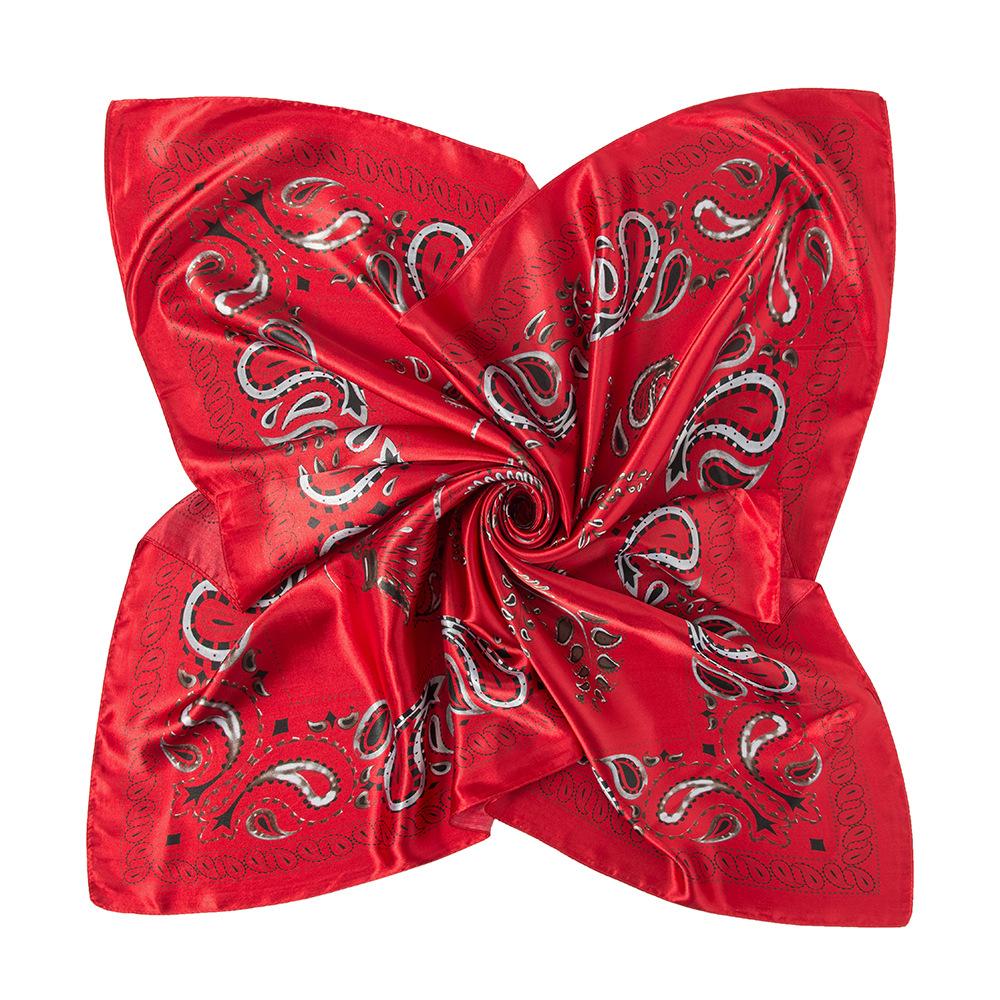 High-quality Luxurious Silk Scarves Headband Scarfs Neck Scarf For Women Chain Silk Scarf Women's Decorative Shawl