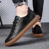 Men Top Layer Cow Leather Small White Shoes Casual Shoes Fashion Men Leather Sneakers Breathable Spring Men Designer Men Loafers