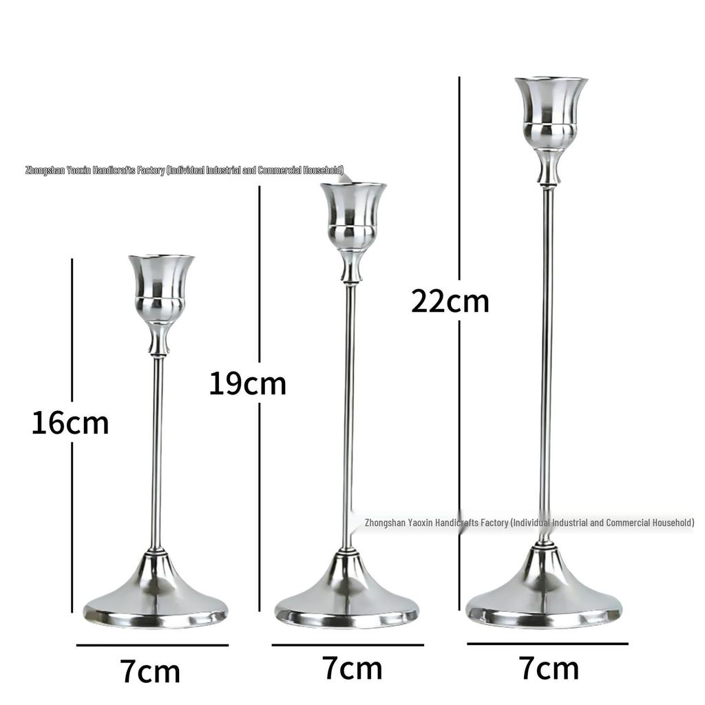 Европейский минималистичный подсвечник-украшение для ужина при свечах и свадебного декора