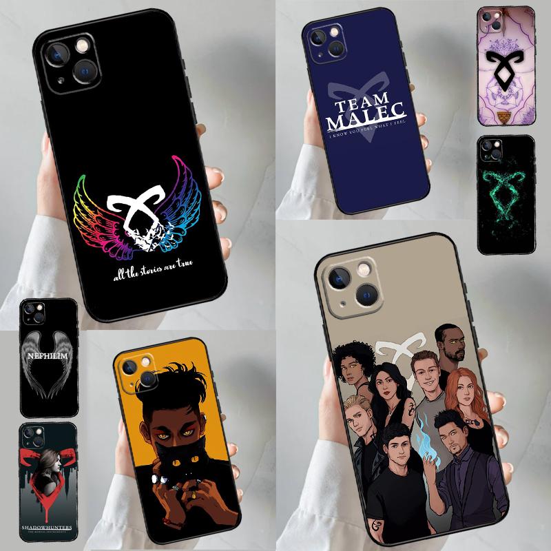 Чехол Shadowhunters для iPhone 16 15 14 13 12 Mini 11 Pro Max X XR XS 7 8 Plus Мягкий бампер