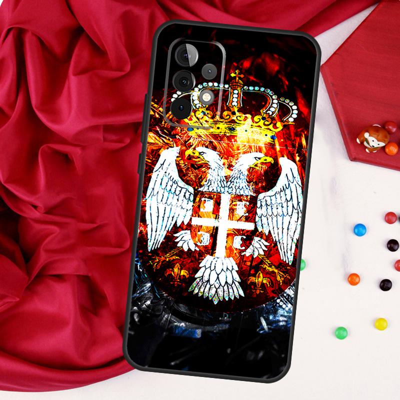 Serbia Flag For Samsung Galaxy A55 A53 A33 A13 A35 A15 A36 A56 A26 A16 A22 A32 A52 A54 A34 A06 A05 Case