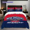 New Orleans Pelicans Bold Team Spirit Bedding(1 * duvet cover + 2 * pillowcase, without core)Soft and comfortable Bedding set Christmas birthday gift