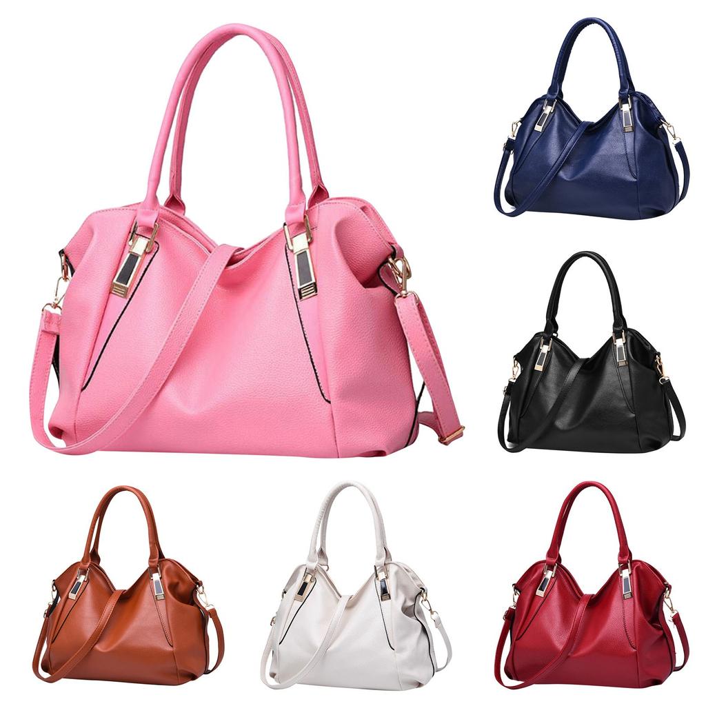 Women's Fashion Soft Leather Handbag Large Capacity Women's Bag One Shoulder Crossbody Bag