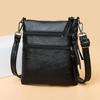 Soft Leather Vertical Square Bag PU Leather Single Shoulder Bag Ladies Messenger Bag Female