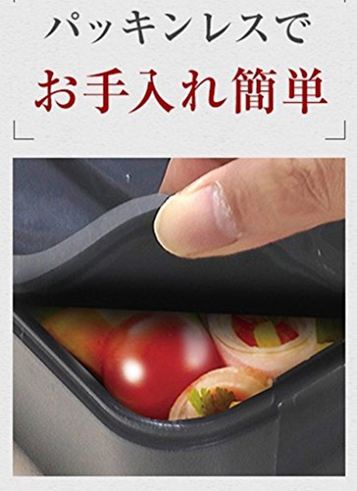 Ланч-бокс Asvel Lantus FL с двухъярусной задней частью, серебристый, SS-T640