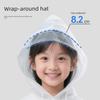 Children's Disposable Raincoat with Large Brim, Extended and Thickened, Outdoor Storm-Proof, Student-Specific, Can Be Carried on a Backpack, Portable
