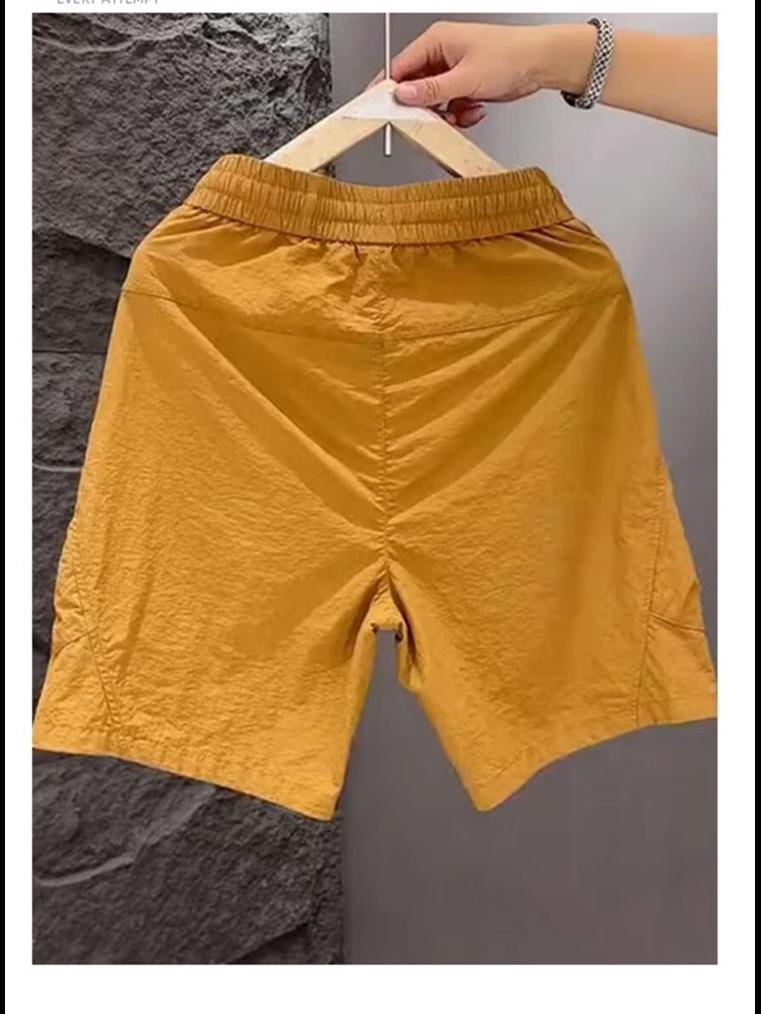 Мужские летние повседневные шорты в японском стиле с быстросохнущими карманами