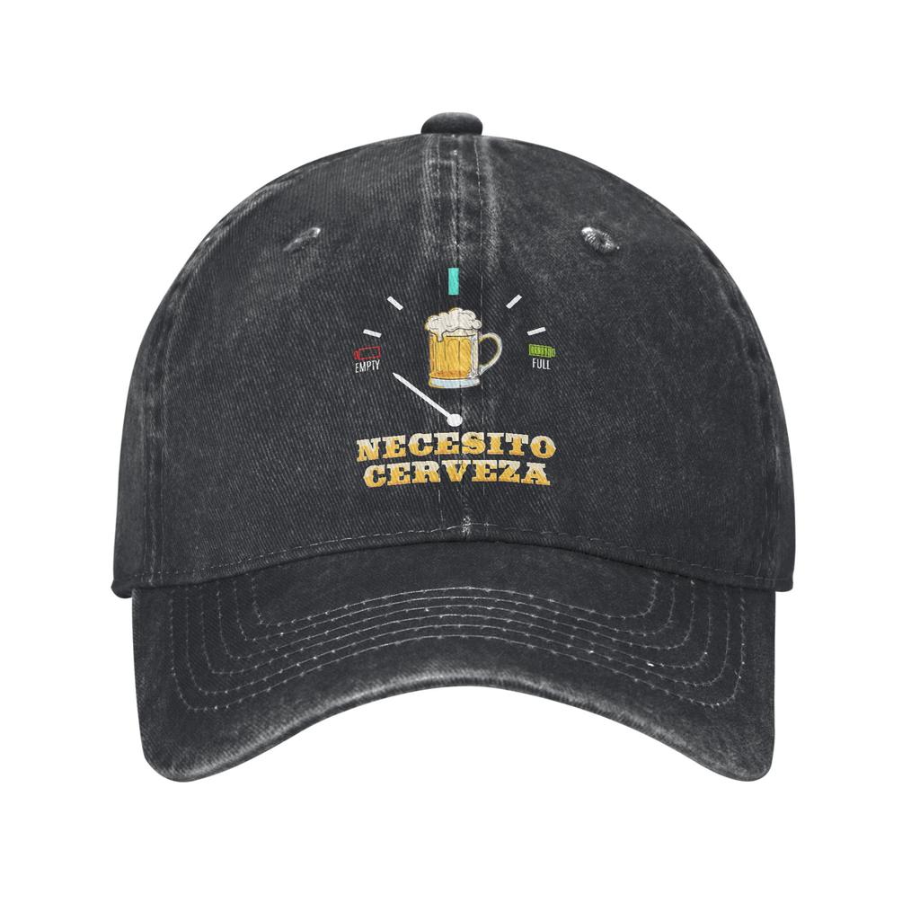 Necesito Cerveza Funny Quote I Need a Beer Print Cap For Unisex Cotton  Trucker Hat Daily Wear Baseball Cap Adjustable