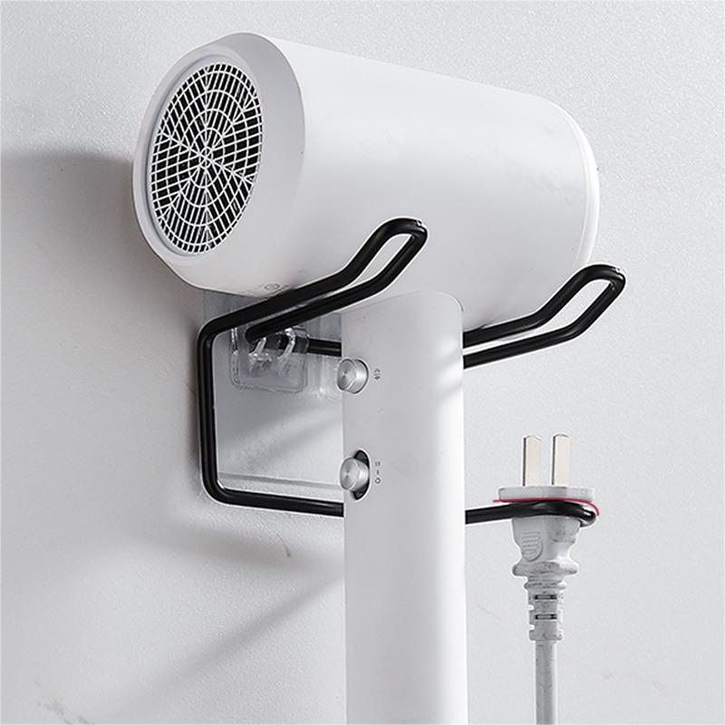 Держатель для фена, настенный выпрямитель для волос, держатели для фена, органайзер для ванной, стеллаж для хранения, полка, аксессуары для ванной комнаты