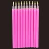 10Pc Pink Nail Art Rhinestones Picking Tools Dotting Brush Pencil Pen Set