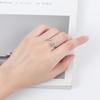 New Cute Copper Plated Real Gold Women's Ring Rotating Open Exquisite Geometric Jewelry