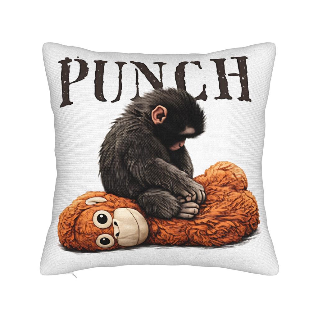 Punch Monkey Pillow Case Cute Funny Pillow Cover Soft Pillowcases For Sofa Bedroom Home Decor