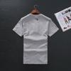 Foreign Trade Overplus Order Men's T-shirt Short sleeve Cotton Korean Fashion Print Export Original Order Cut the Tag off round Neck T-shirt Top