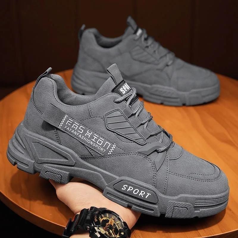 Men's Sneakers New Men Vulcanized Shoes Light PU Leather Casual Shoe Outdoor Non-slip Work Shoes for Men Zapatos Hombres