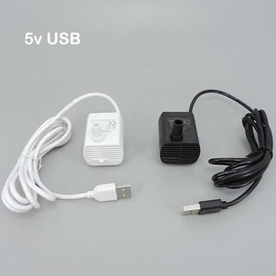 Белый черный 5V USB Водяной насос Ультра-тихий Бесщеточный Погружной Фонтан Аквариумная трубка шланг Циркулирующий для аквариума инструмент