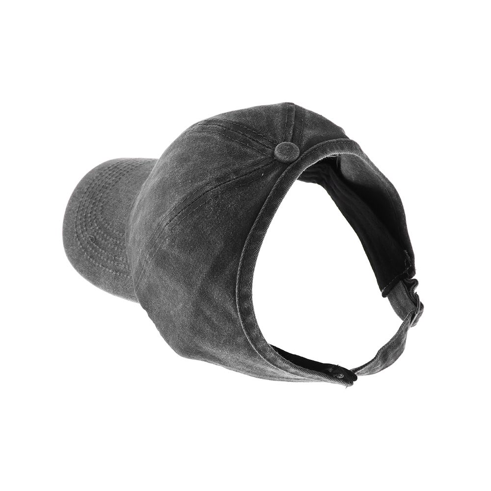 Half-Empty Top Adjustable Messy Bun Ponytail Cap Women's Baseball Cap Hip Hop Caps Sun Visor Hat