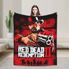 Red Dead Redemption 2 Мягкое одеяло Дорожное Офисное Плюшевое Одеяло Эстетика Гостиной Фланелевое Покрывало Покрывало для дивана-кровати