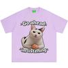 Go Ahead Im Listening Funny Cat Meme Tshirt Unisex Unisex Aesthetic Trend T Shirt Summer Shortsleeved Loose Casual Cotton Tshirts