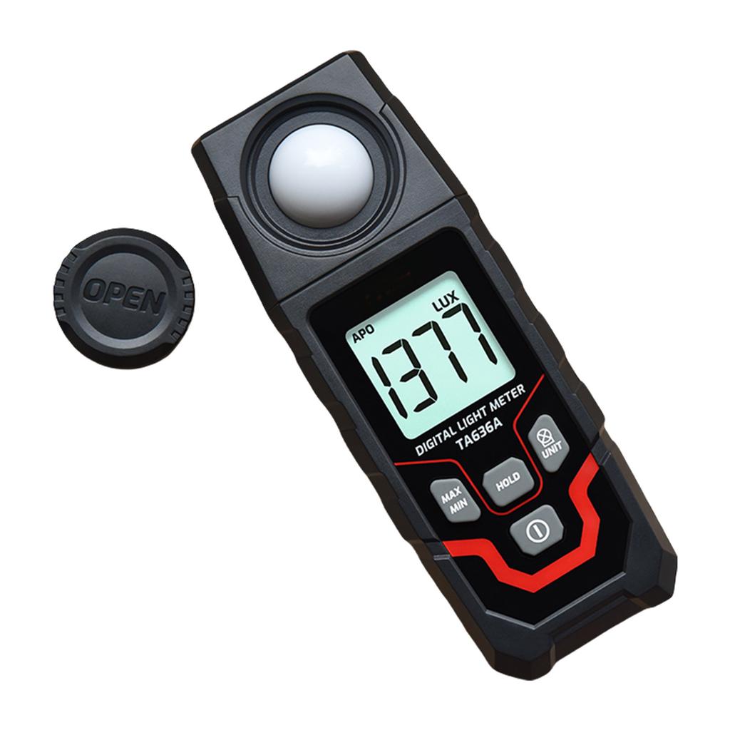 Lightweight Digital Luxmeter for Accurate Light Measurement Data Recording with LCD Display and Multiple Units Selection