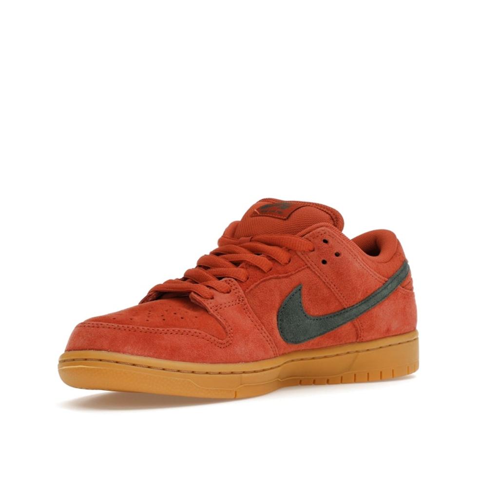 Nike Кроссовки унисекс Dunk Low Pro SB Burnt Sunrise коричневые винтажно-зеленые, резинка светло-коричневые HF3704-800