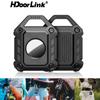 HdoorLink For Apple AirTag Locator Soft Silicone Protective Cover Waterproof Anti-lost Anti-scratch TPU Case With Keychain Accessories