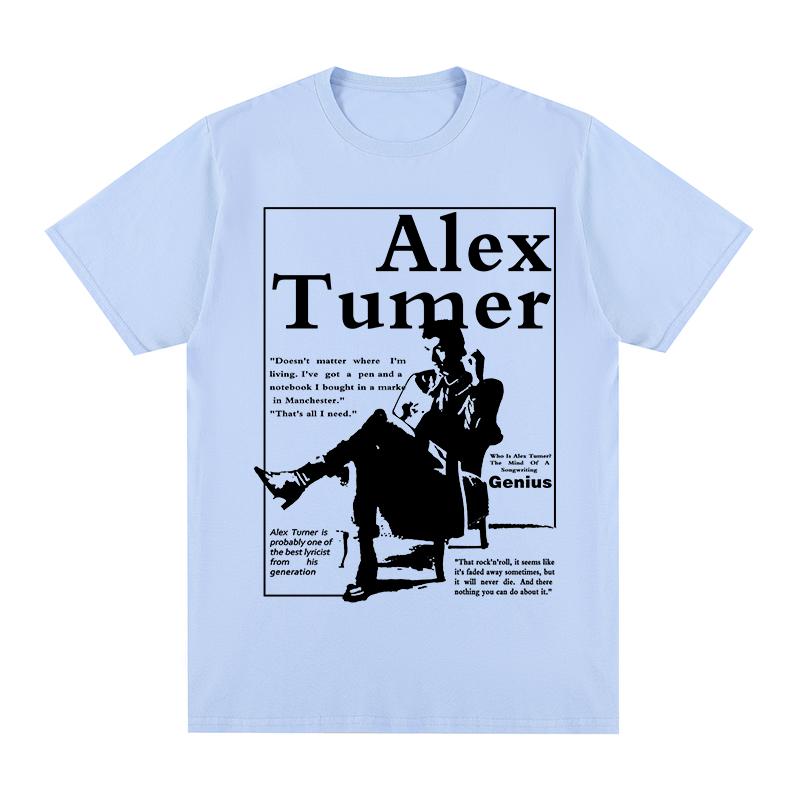 Alex turner Vintage Tshirt Arctic Monkeys Casual Harajuku Streetwear Cotton Men T shirt New Tee Tshirt Womens Tops