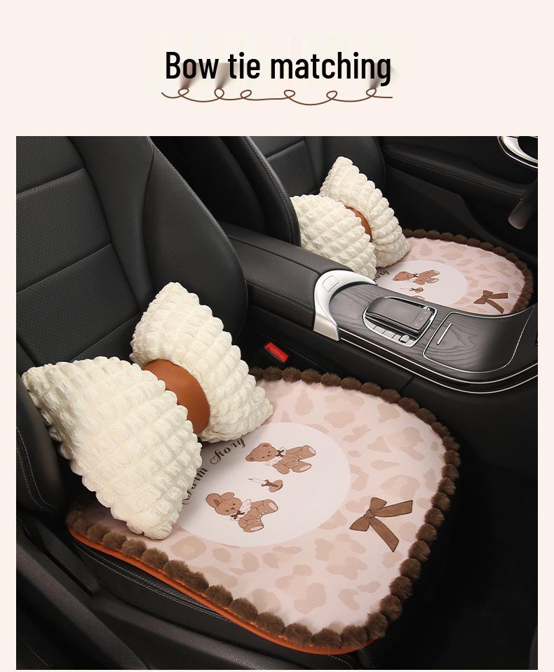 Очаровательная подушка-сиденье для автокресла в виде медведя для BMW X1/X2/X3/325LI/I3 - Все сезоны