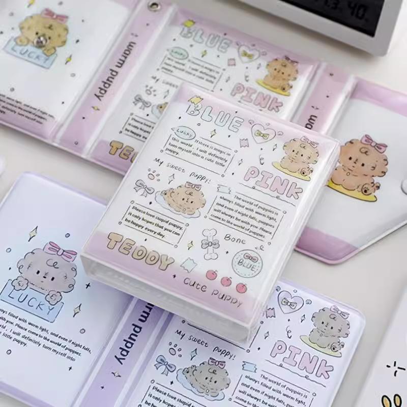 Альбом для фотокарточек, Мини-фотоальбом K-pop, 3-дюймовый K-pop биндер для фотокарточек, Мини-книга-держатель для фотокарточек для коллекционирования