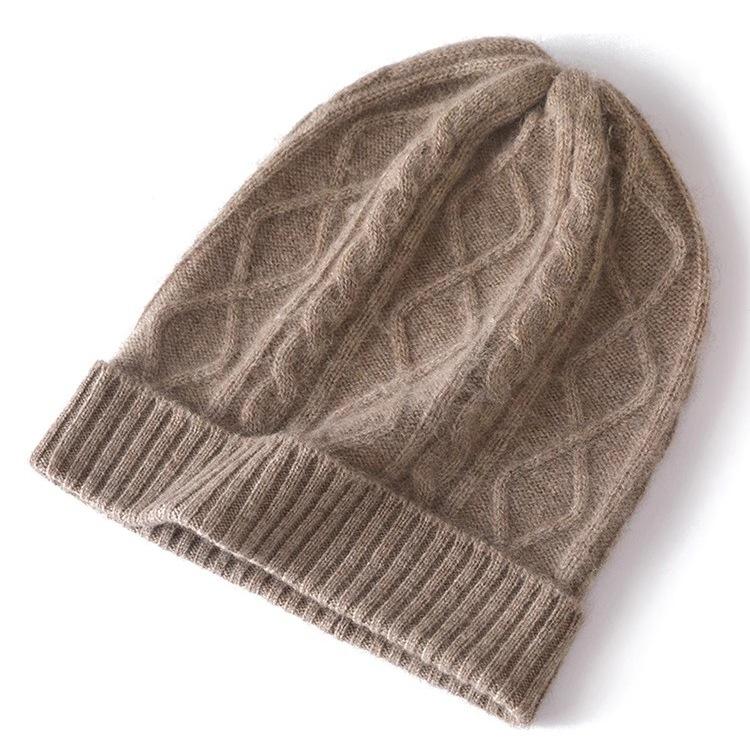 Осенне-зимняя шапка из тонкой чистой шерсти мериноса, мягкая, удобная и теплая, вязаная шерстяная шапка, новая, универсальная