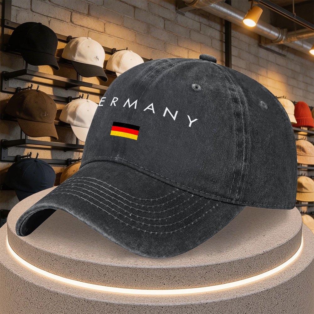 GerUnisexy Flag Baseball Cap Duckbill Adjustable Casual Outdoor Party Hat