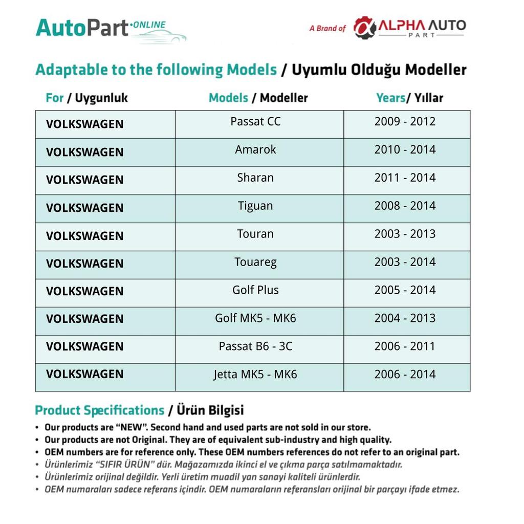 Window Switch Button Cover For Volkswagen Passat, Golf, Jetta, Tiguan