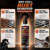 BBQ Grill Rust Remover Spray 100ml, Metal Rust Cleaner for Barbecue Grates and Racks