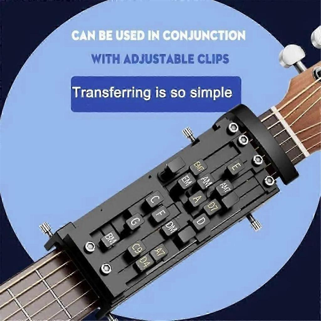 Guitar Chord Practice Trainer Portable Learning System Tool for Beginners Scales Practice