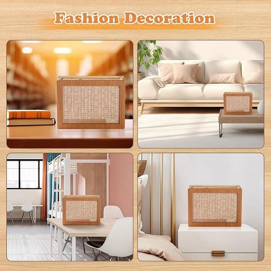 Деревянная копилка, копилка, монетница с резным дизайном для детей, коробка, деревянная копилка,,