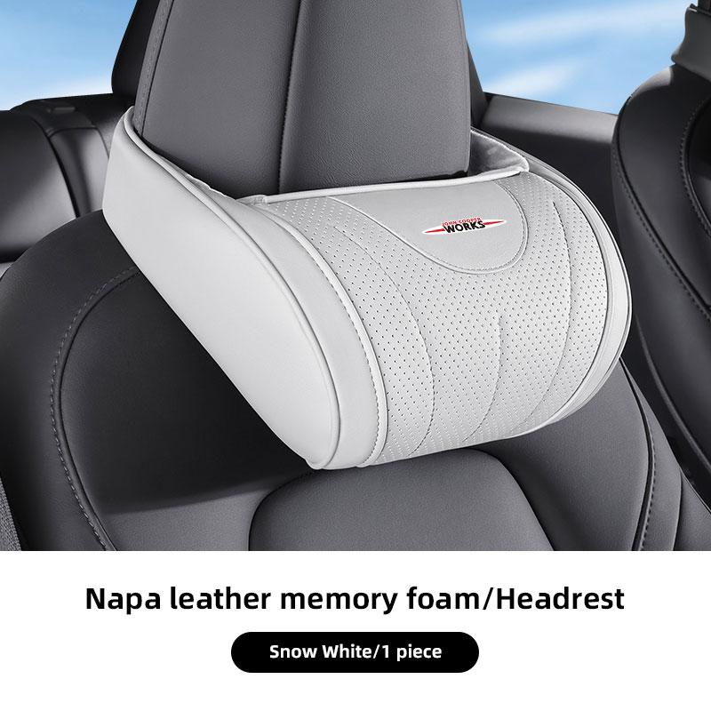 Car Seat Cushion Waist Pillow Kit Auto Headrest Neck Pillow For BMW Mini Works Cooper F54 F55 F56 F57 F60 R50 R52 R53 R55 R56 g6