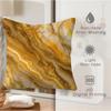 Abstract Gold Vein Marble Throw Pillow Includes Pillow Core 18.18 Inch Soft Non Slip Cushion Case Home Sofa Bedroom Decor Gift