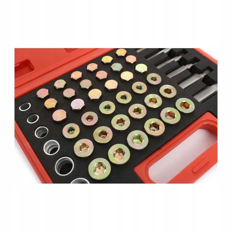 Thread Repair Kit for Oil Pan and Plug Threads, 114 Piece Case
