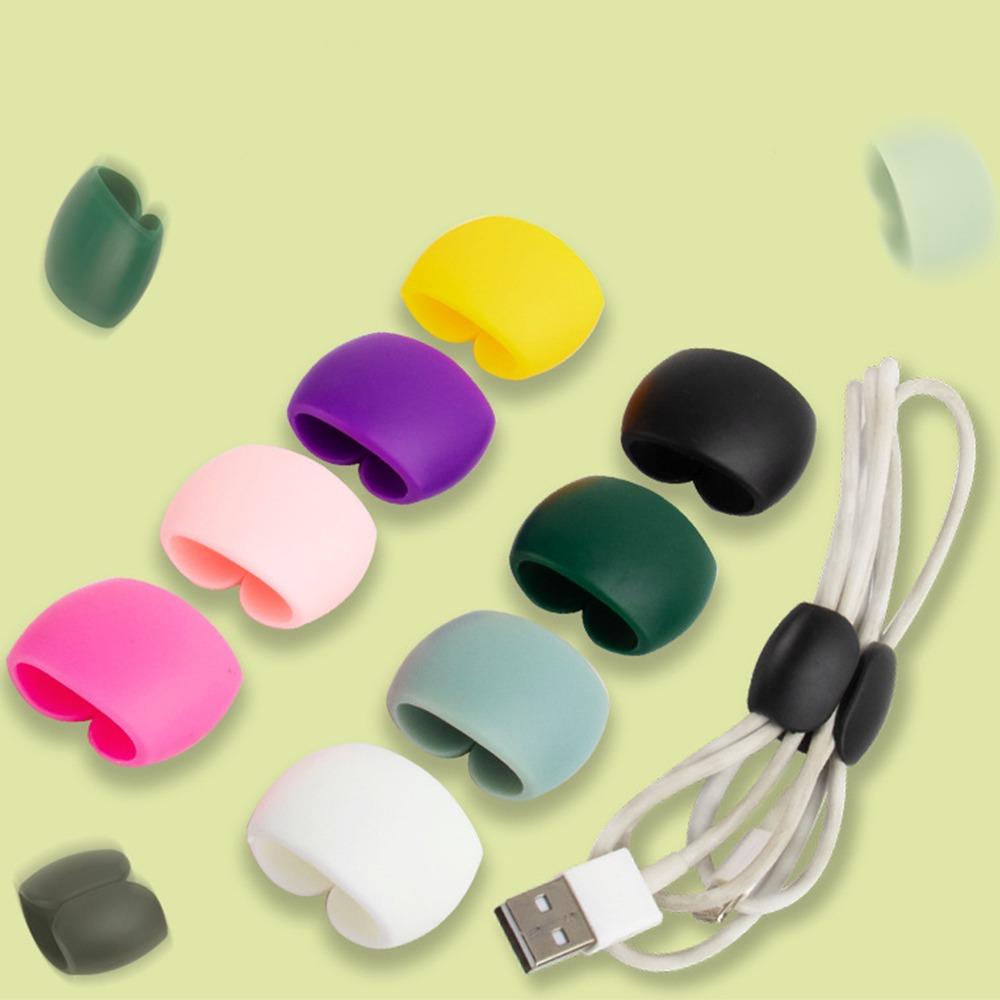 10 шт. многоцелевой держатель для наушников многоразовый зажим для шнура передачи данных прочный органайзер для проводов пряжка для дома