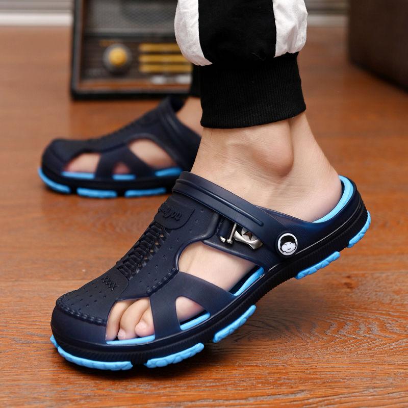 Fashion Summer Sandals  Men Slippers Outdoor Beach Casual Shoes Zapatos De Hombre Indoor Durable Anti Slip Peep Toe New