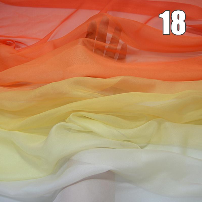 1/2/3M Ткань Шифон с Градиентом Органза Тюль Для DIY Платья Ханьфу Сценического Костюма Свадебной Вечеринки Декор Швейные Поделки
