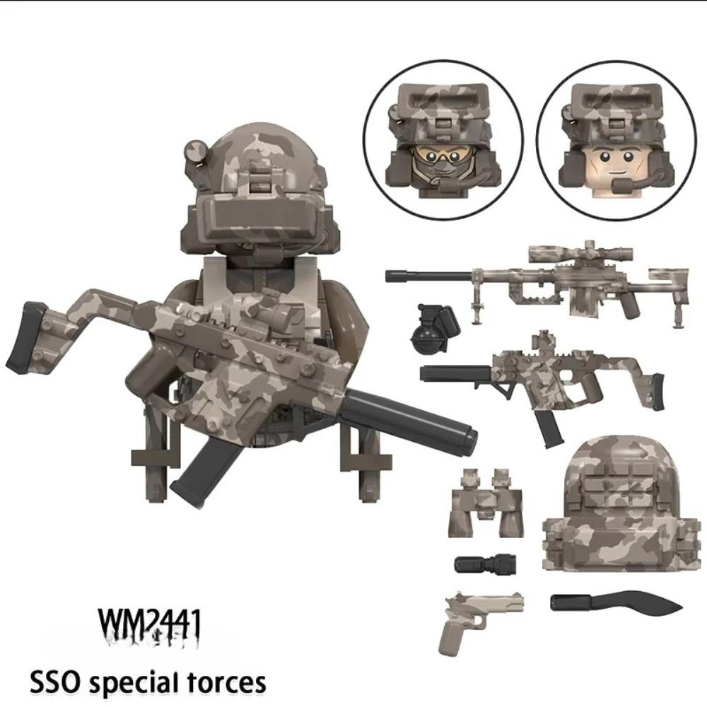 WM6147 WM6168 Military Series SWAT Special Forces Building Blocks Commando Soldier City Police Cap Mini Action Figure Toys
