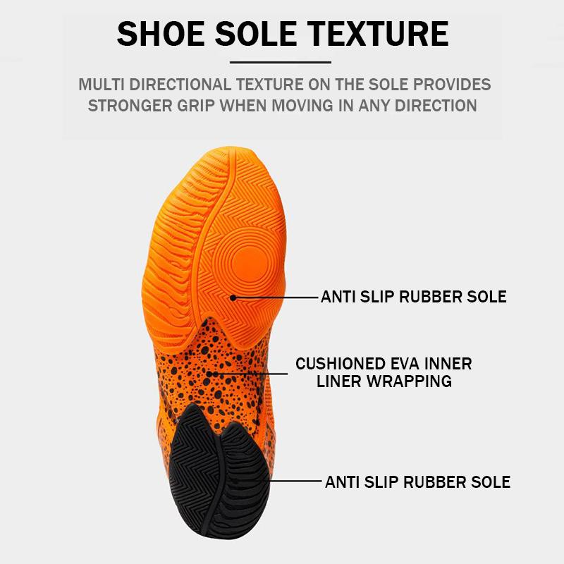 V63 High Tube Boxing Sneakers for Adult Kid Size 38-46 Fighting Footwears Couples Hard-Wearing Gym Wrestling Boots