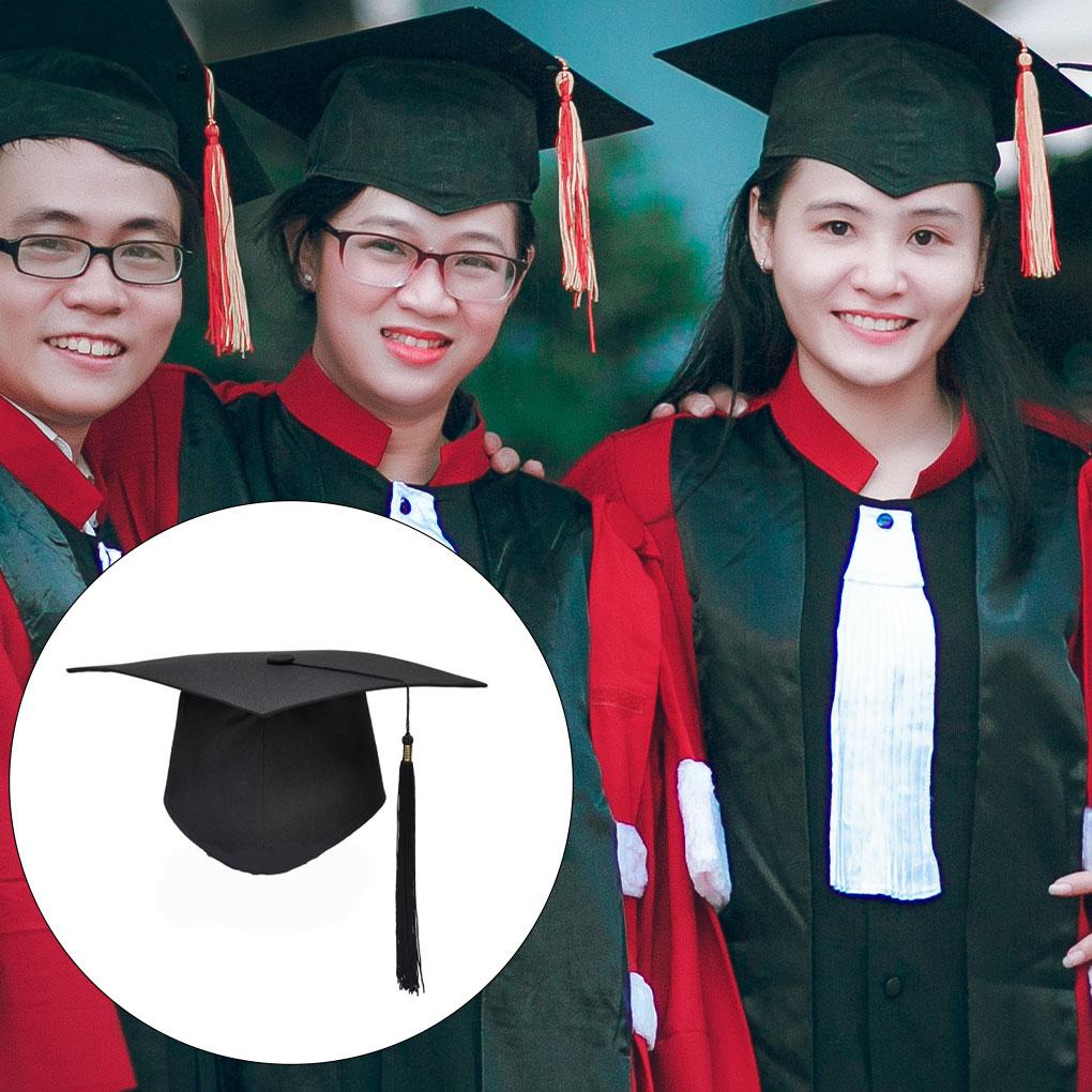 Академическая шляпа Головной убор Академия Сувенирные кепки Украшение Косплей Реквизит Сделай сам Унисекс Застежка Выпускная шляпа Ректор/Красный